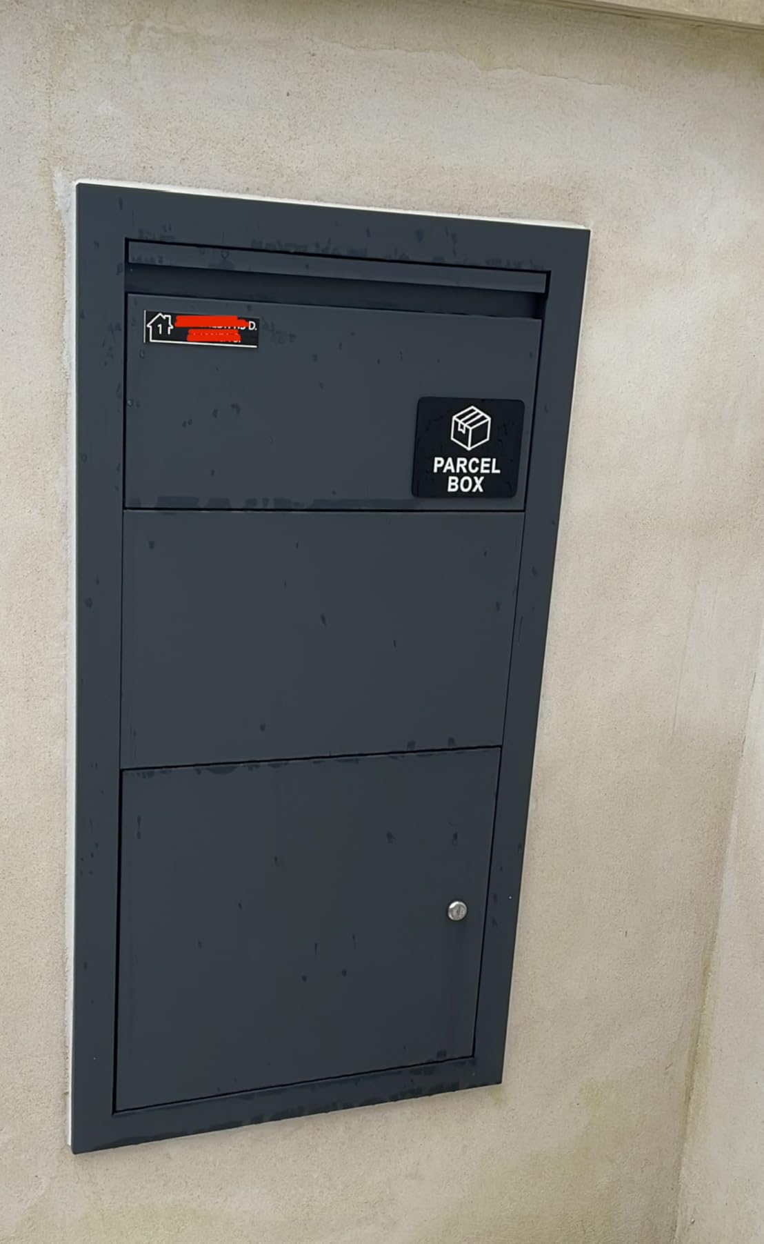 XPOtool Cassetta Postale per Pacchi Nera 112x50x37 cm con Serratura