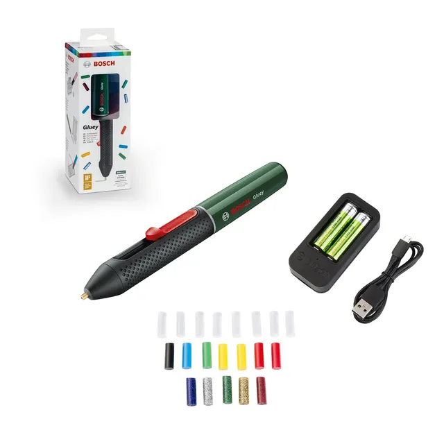 Bosch Gluey Evergreen Penna Colla Verde +20 Stick