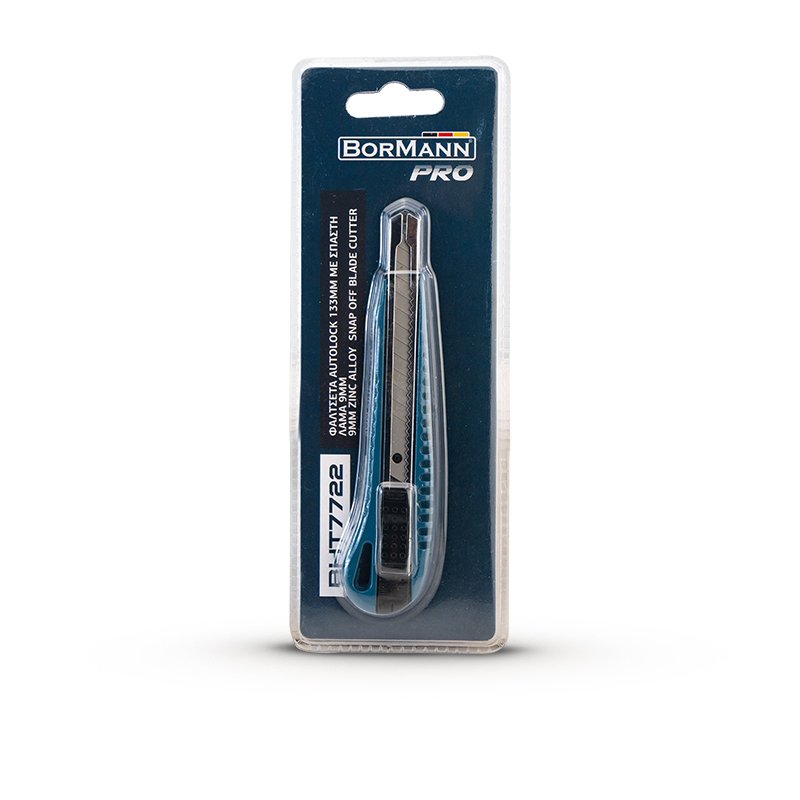 Bormann Taglierino Cutter 9mm 133mm Autolock Metallo