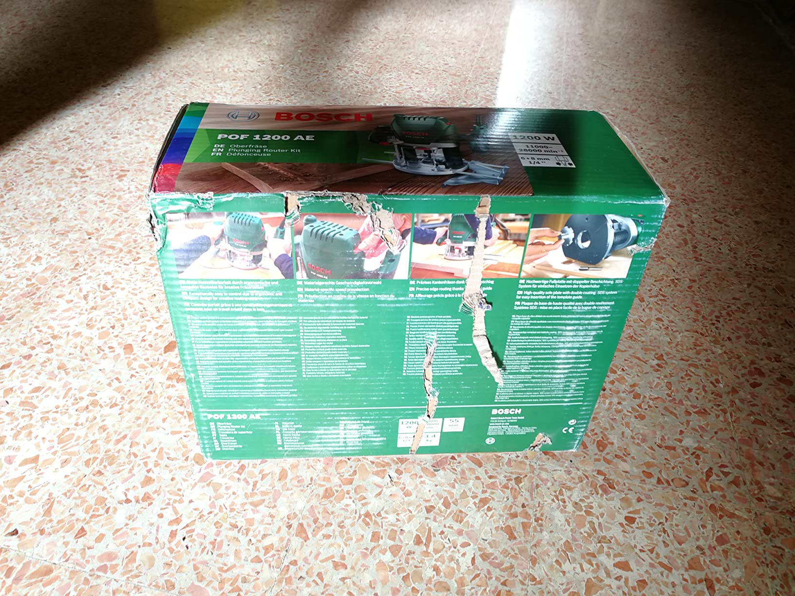 Bosch POF 1200 AE Fresatrice Verticale 1200W 230V