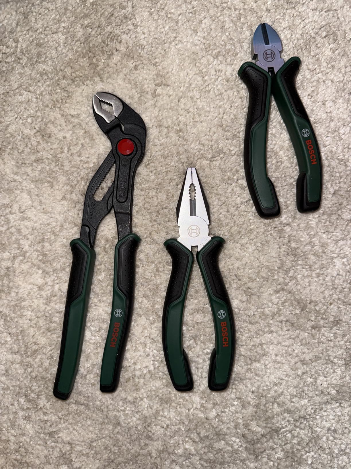 Bosch Premium set pinze 3 pezzi Softgrip