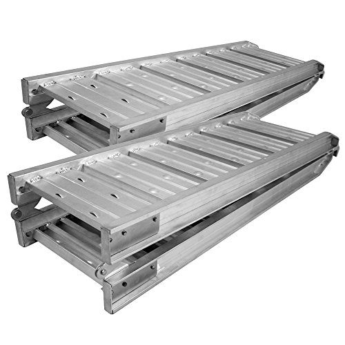 Wiltec rampe carico pieghevoli alluminio 182cm 400kg