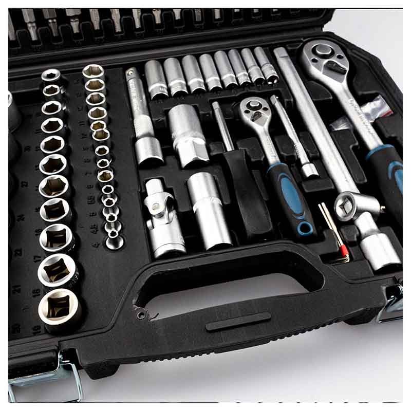 Bormann Set Bussole con Chiavi 110 Pezzi 1/2" 1/4"