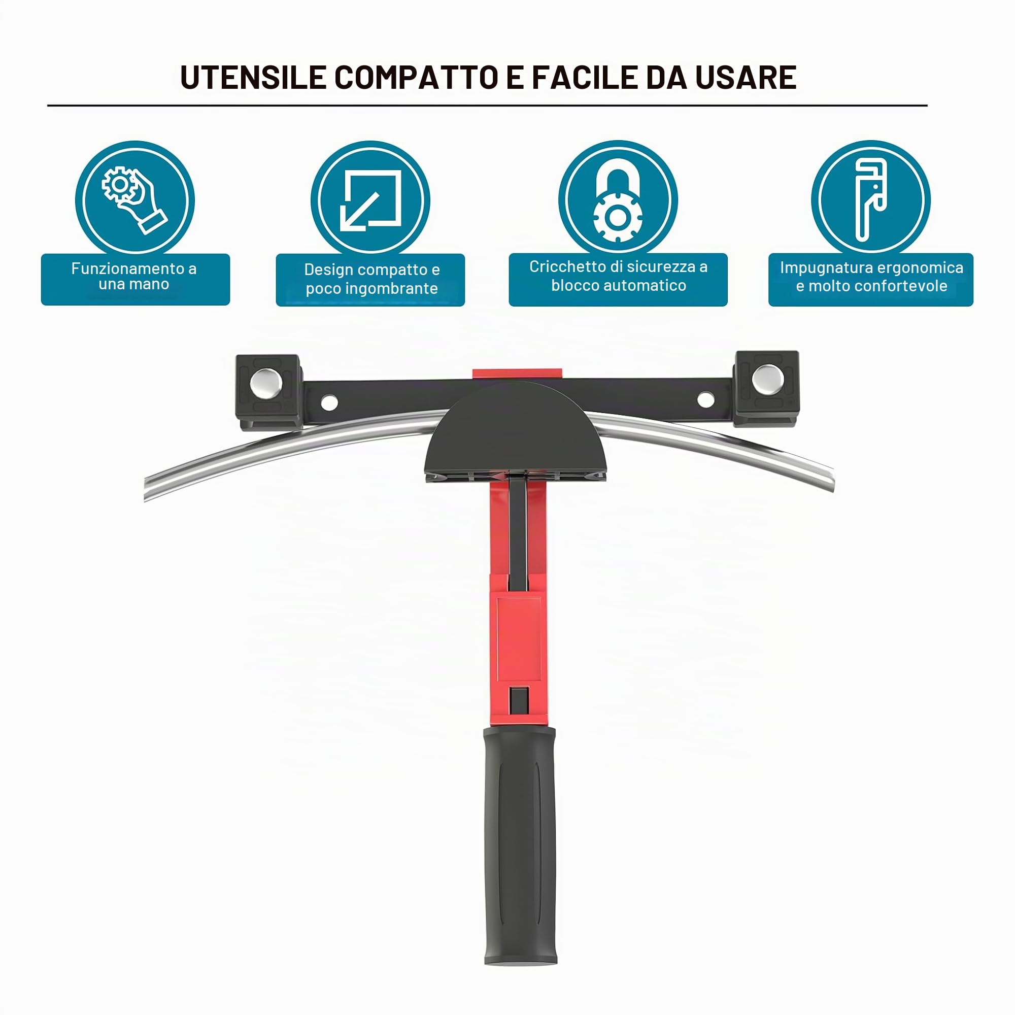 Wiltec Curvatubi Manuale 14-32 mm Piegatubi 90°