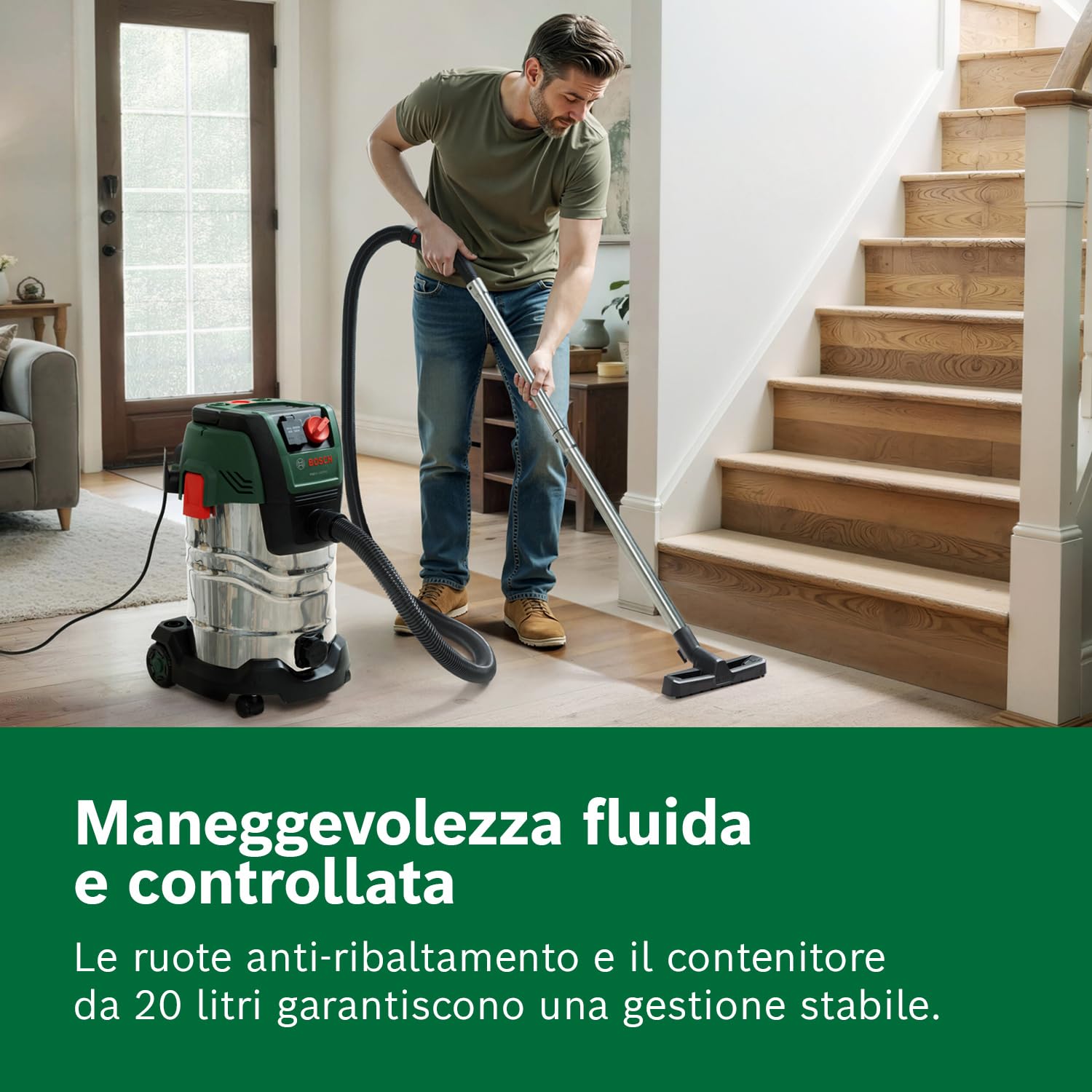 Bosch PAS30-240PRSS Aspiratore Liquidi e Solidi 30L
