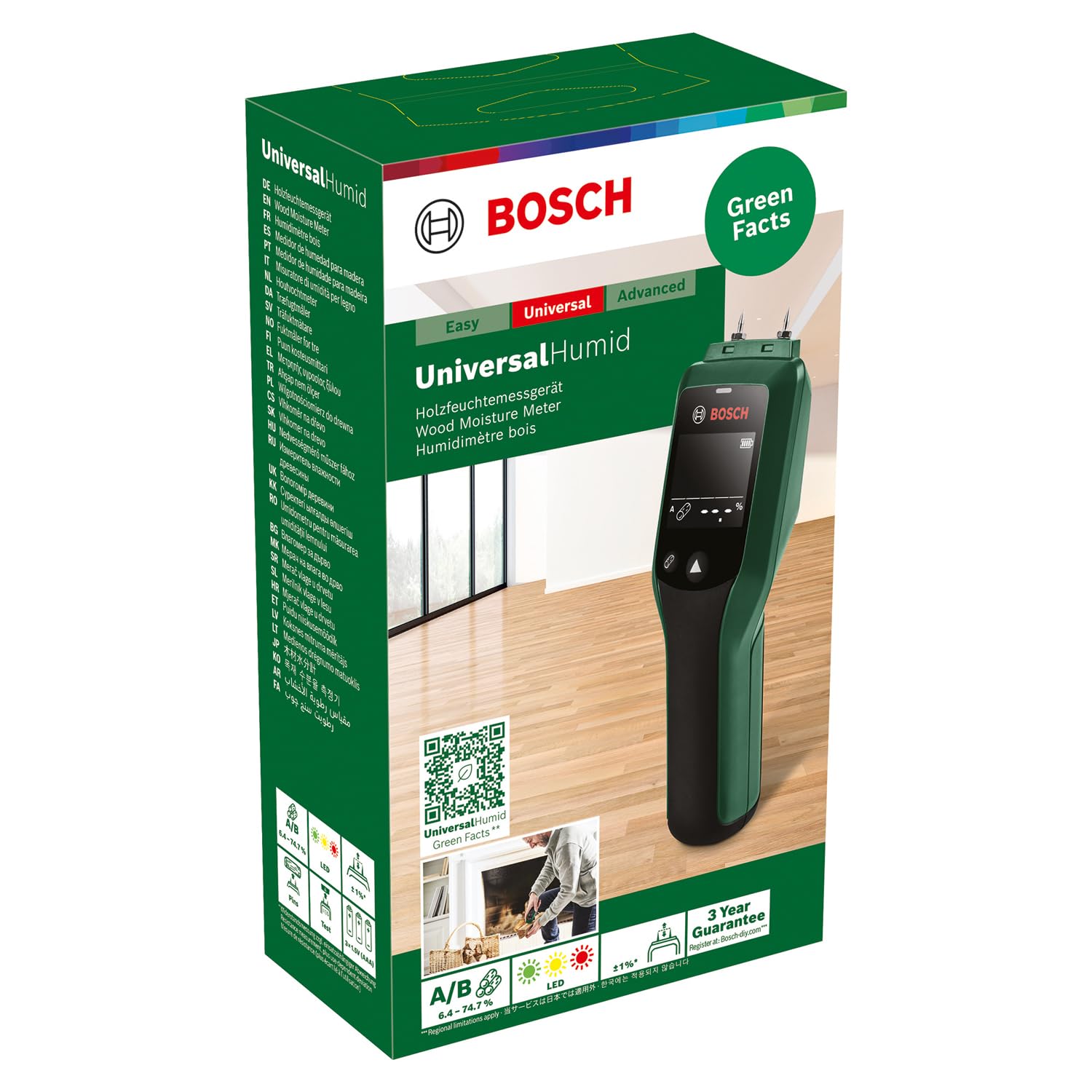 Bosch UniversalHumid Misuratore Umidità Legno a Spilli