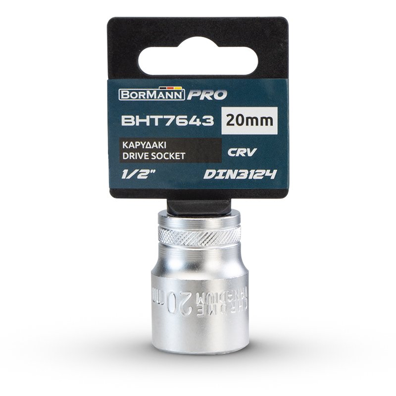 Bormann bussola 1/2" 20 mm acciaio esagonale