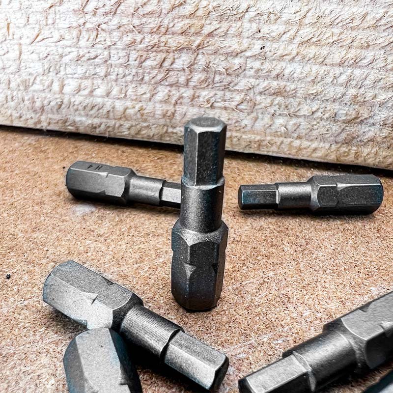 Bormann inserti esagonali SW 4x25mm 10pz acciaio