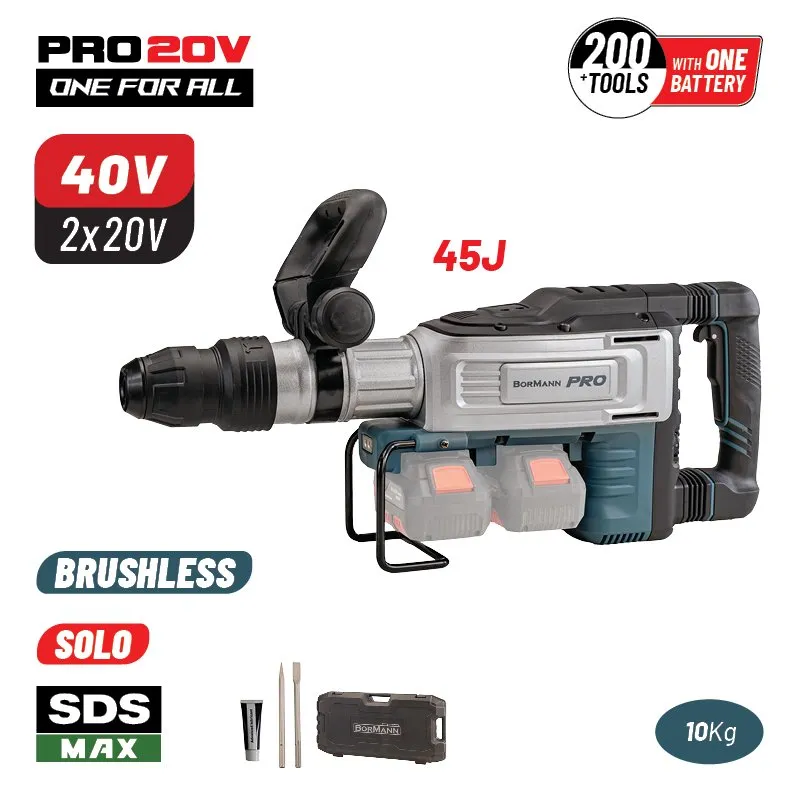 Bormann Martello Demolitore 40V SDS-Max 45J Solo