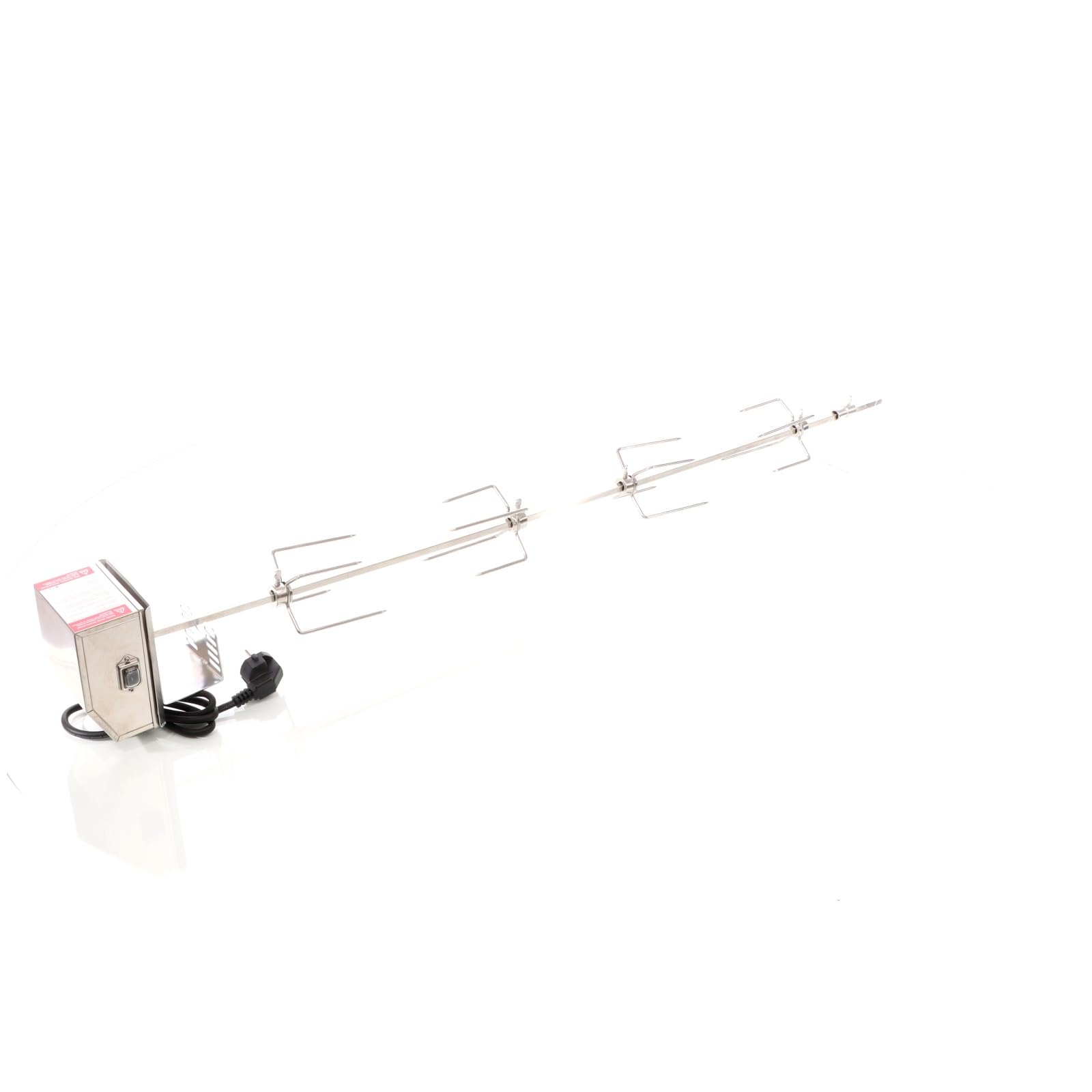 Wiltec Girarrosto barbecue spiedo inox 112cm 230V 10kg