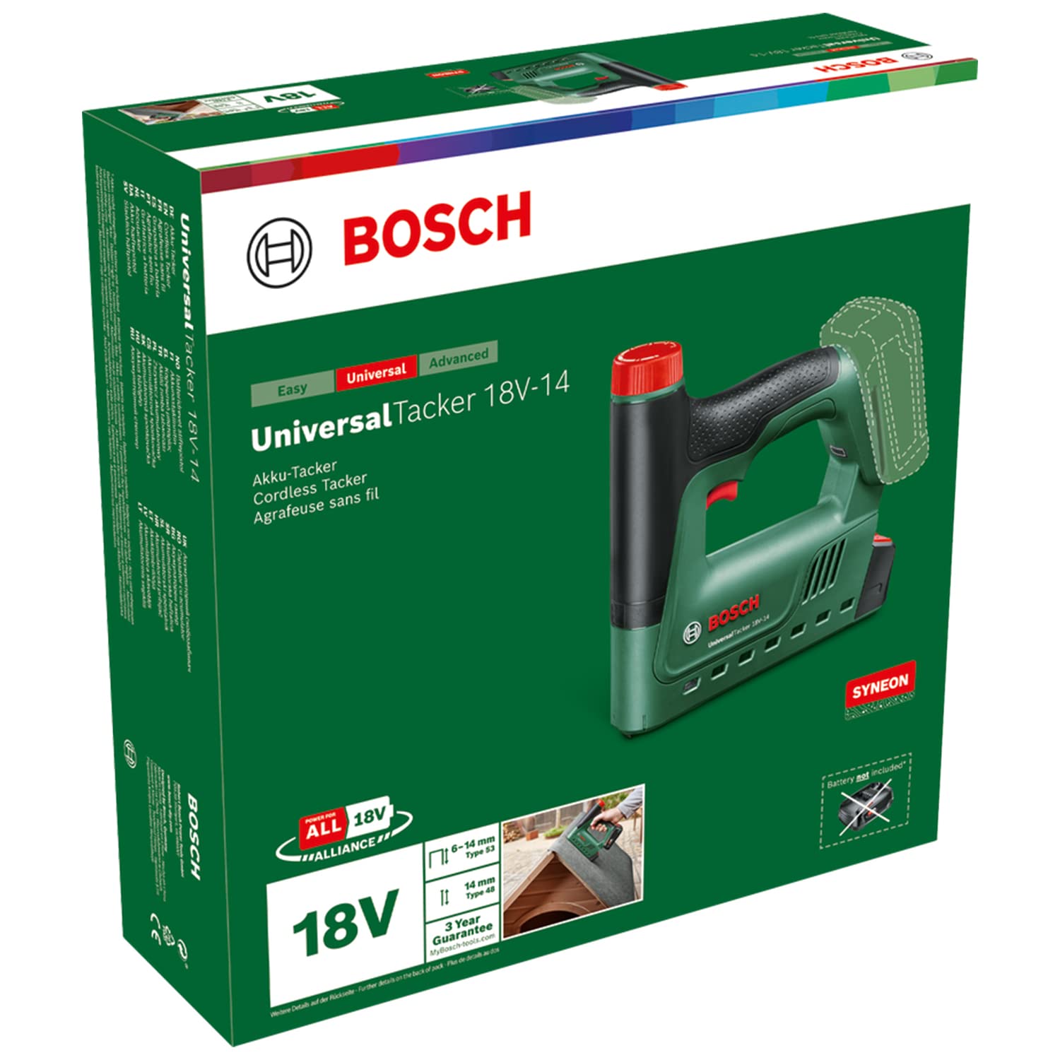 Bosch UniversalTacker 18V-14 graffatrice a batteria senza batteria legno