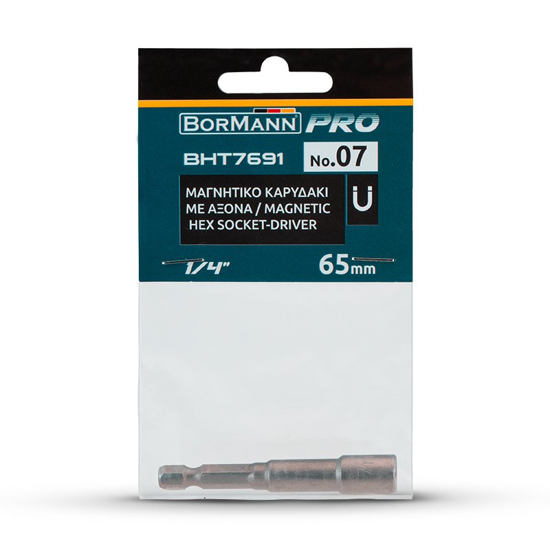 Bormann Inserto Magnetico Esagonale 07 Bussola 65 mm