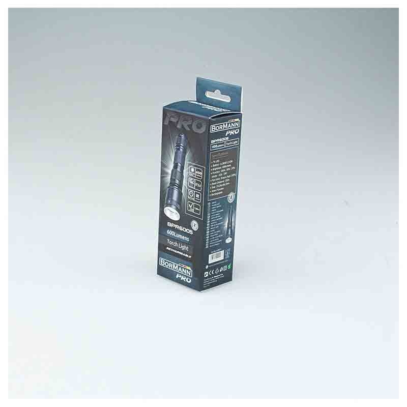 Bormann Pro CREE T6 torcia LED ricaricabile 800 lumen impermeabile