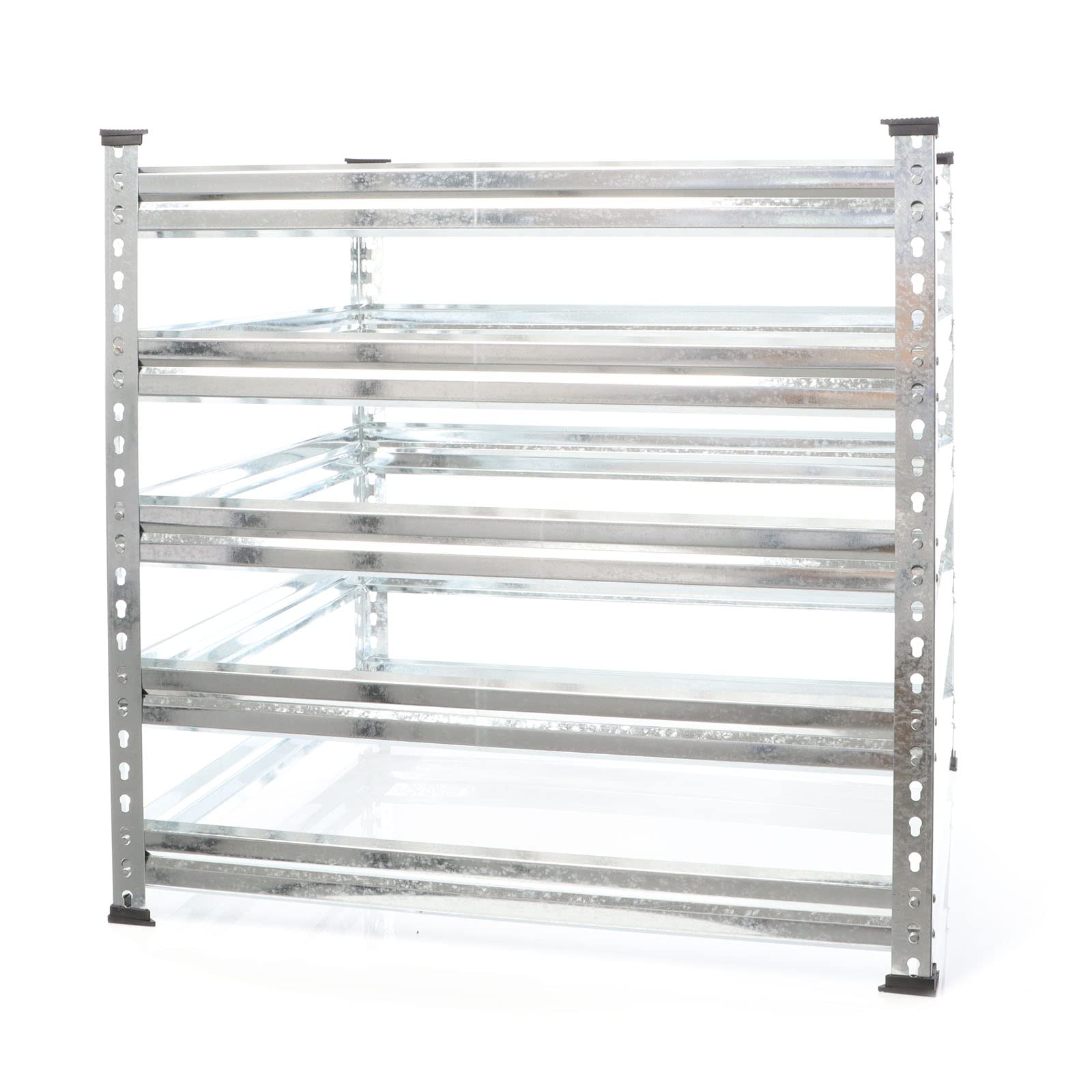 Wiltec Compostiera Giardino 90x90x90 cm 720 Litri Zincata