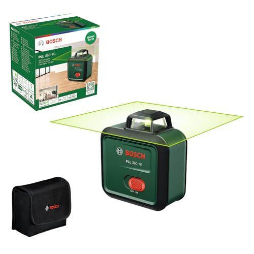 Bosch PLL 360-1G livella laser verde 360° batteria USB-C
