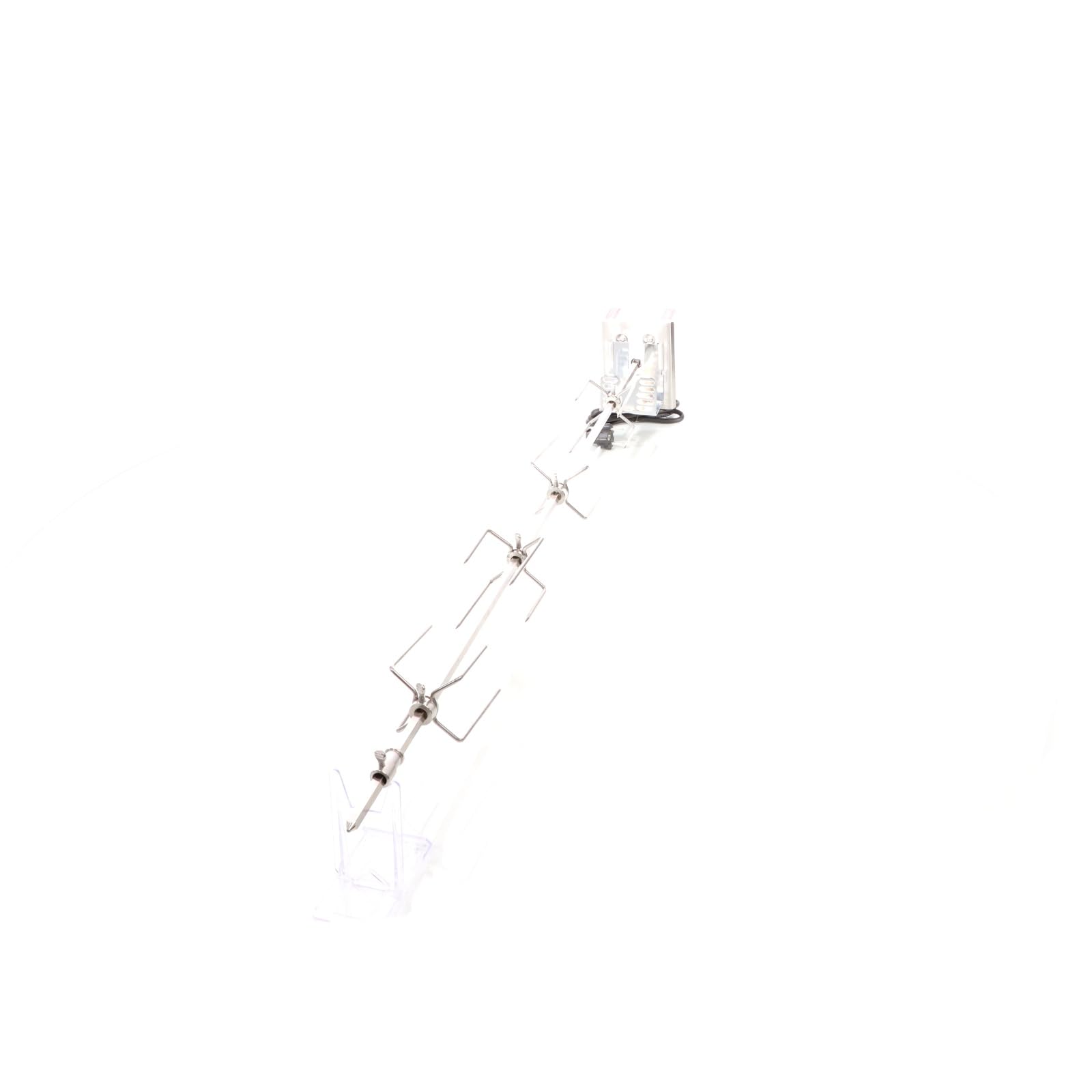 Wiltec Girarrosto barbecue spiedo inox 112cm 230V 10kg