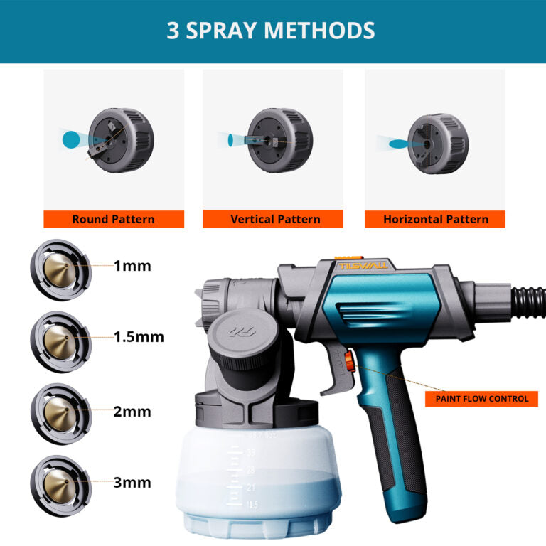 Tilswall Shark 800 pistola spruzzo 1300 ml 4 ugelli rame