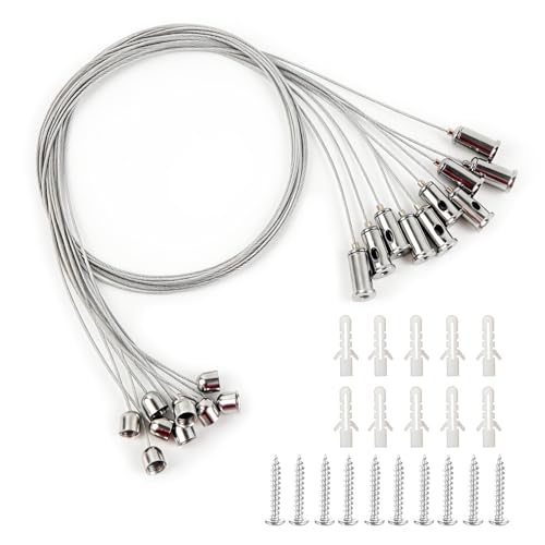 Wzone kit sospensione 1,5 mm x 1 m acciaio inox per LED