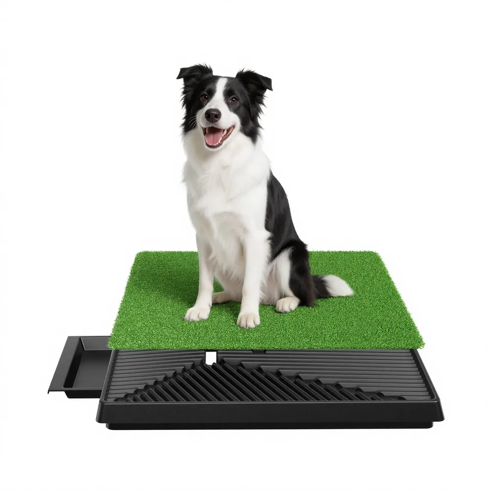 Wiltec Fudajo Toilette per Cani Erba Sintetica 63x51 cm a 3 strati