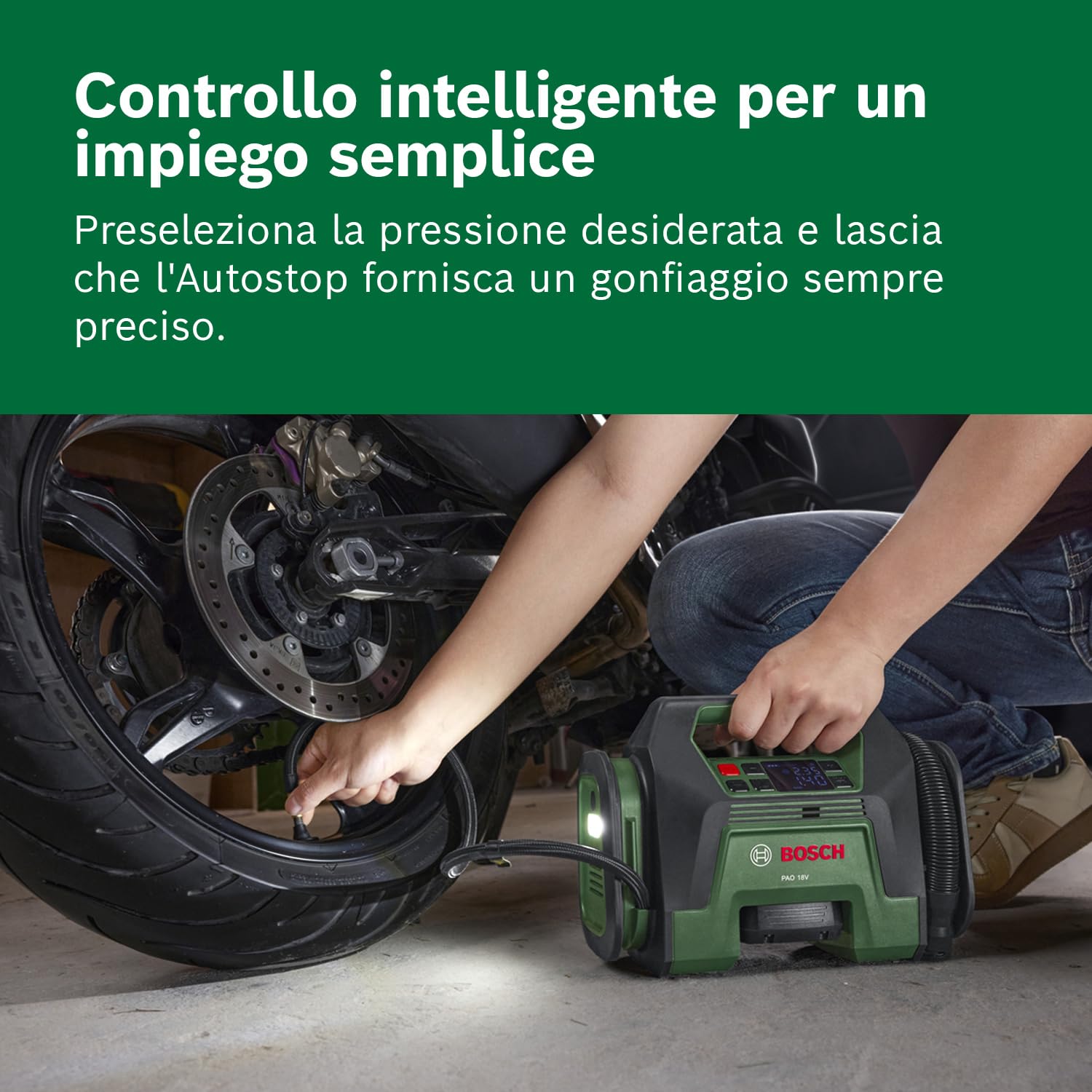 Bosch PAO 18V Compressore Aria Batteria 10,3 bar