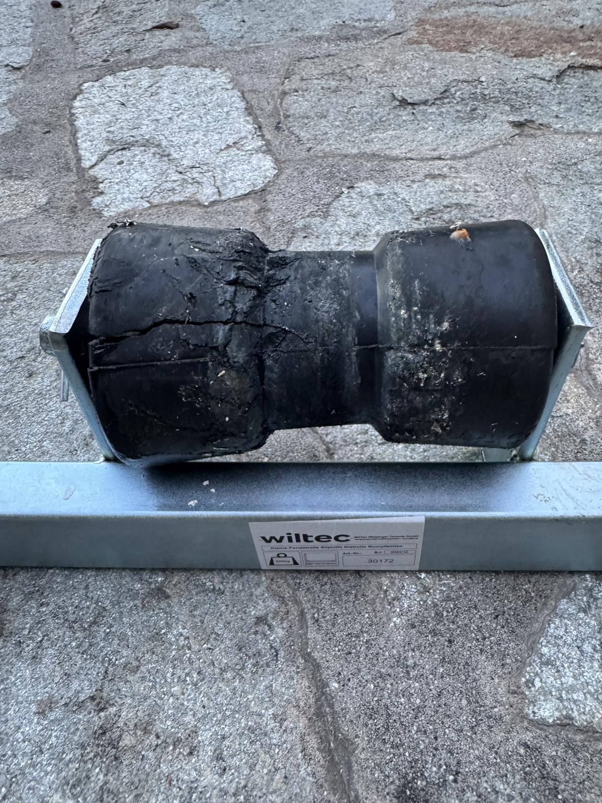 Wiltec Rulli 111 cm carrello barca staffa fino 800 kg
