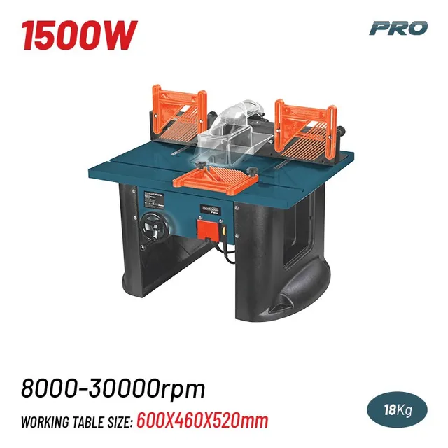 Bormann banco fresa 1500W 600x460 altezza 0-40 mm
