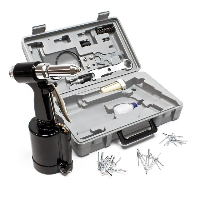 Wiltec Rivettatrice Pneumatica 2,4-4,8mm con Valigetta