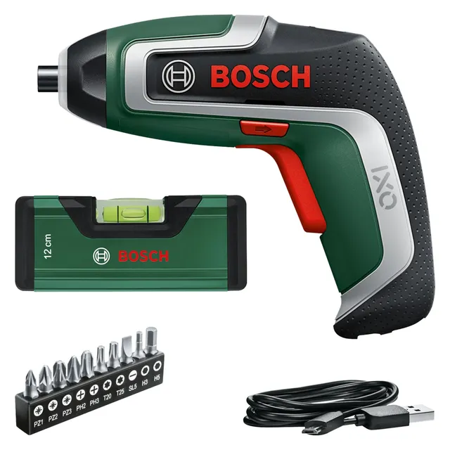 Bosch IXO 7 Cacciavite a Batteria 3.6V Set Livelle 10 Bit