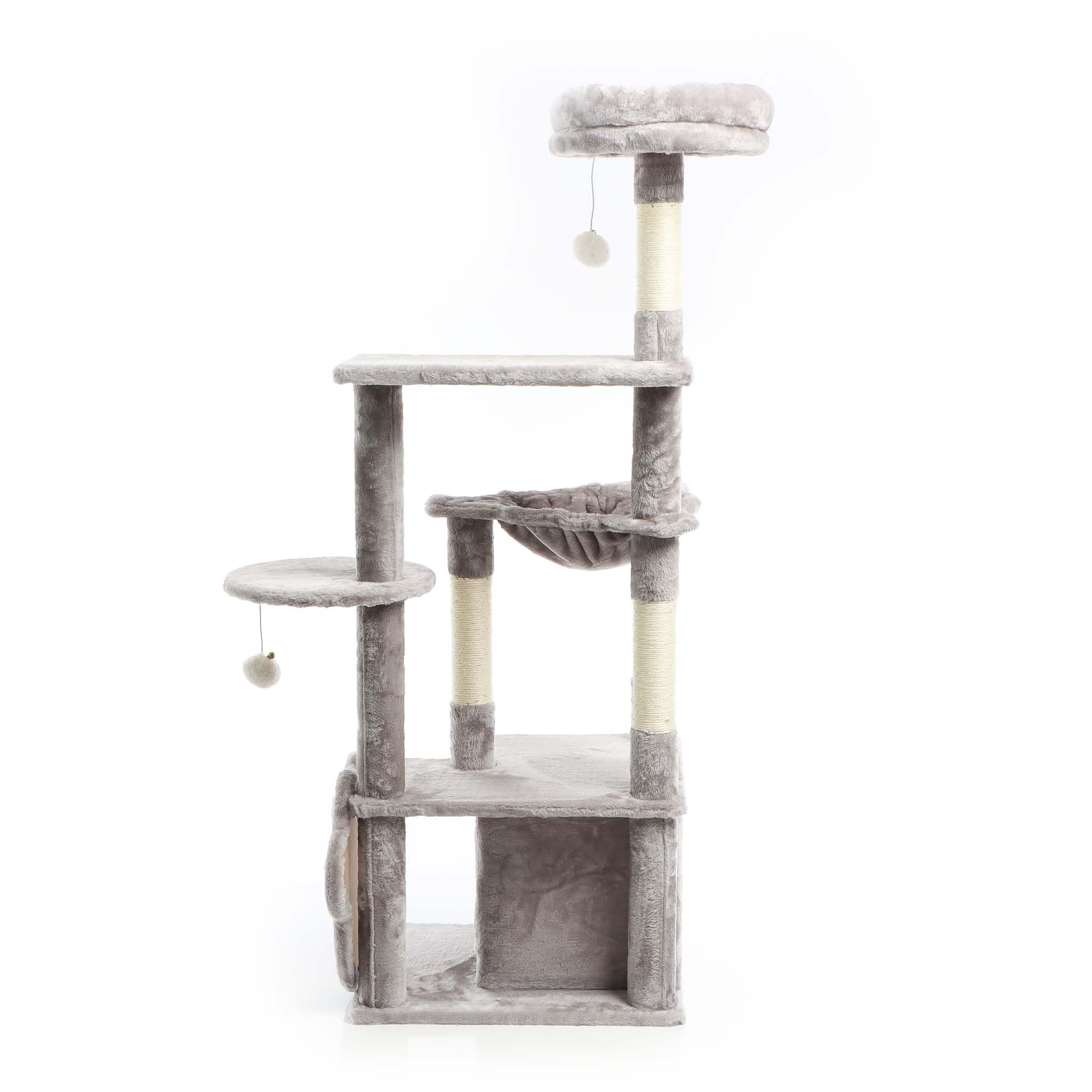 Fudajo Albero Tiragraffi Gatti Grigio 135cm Zampa