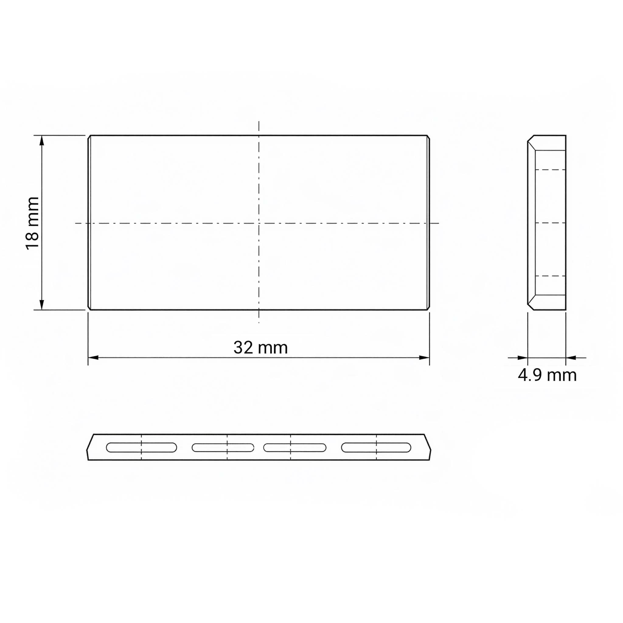 Wiltec Aletta 32x18x4,9mm Ricambio Pompa Diesel Gasolio