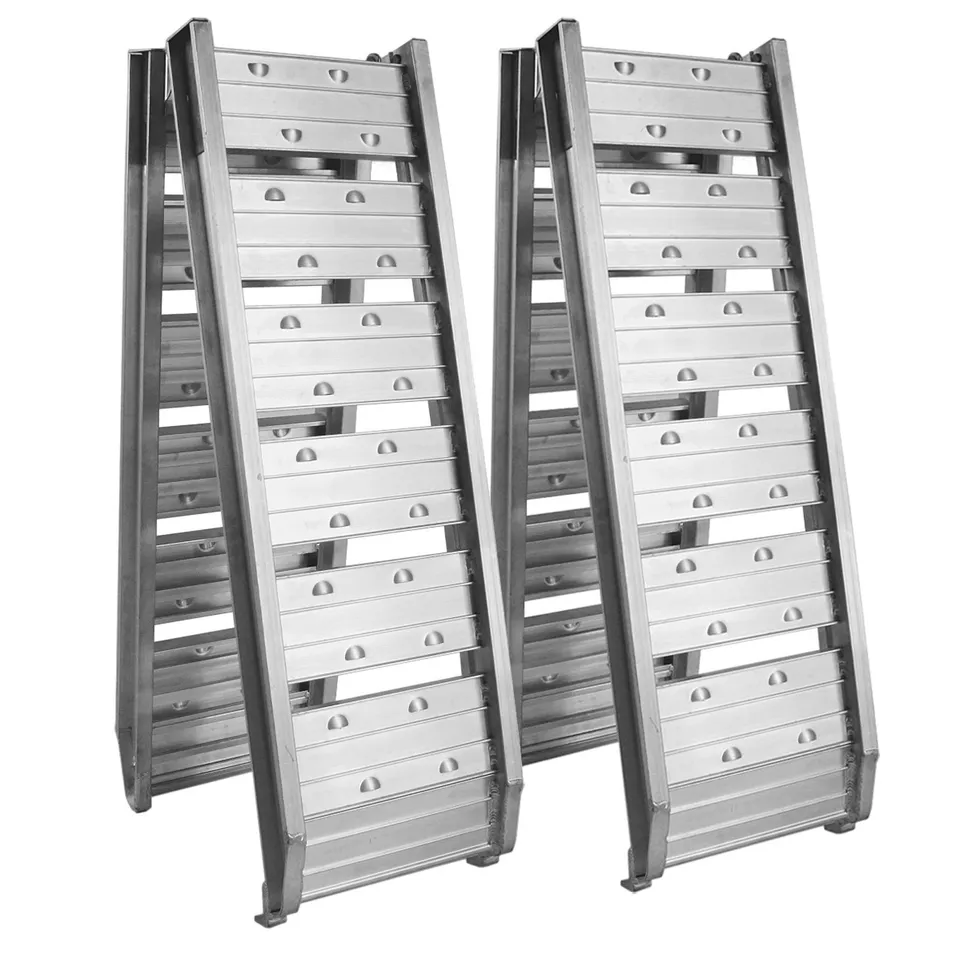 Wiltec rampe carico pieghevoli alluminio 182cm 400kg