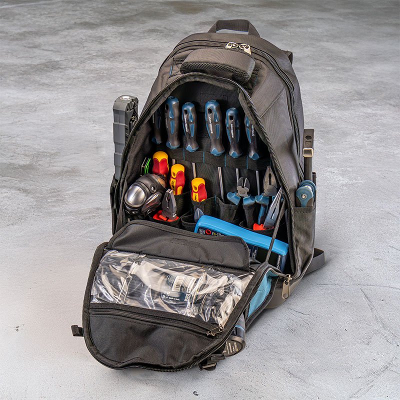 Bormann Pro Zaino Portautensili 40L Base Rigida Tessuto