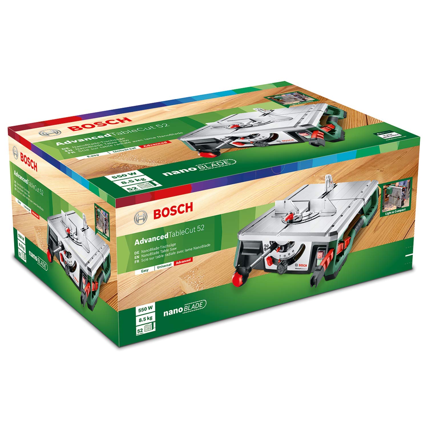 Bosch AdvancedTableCut 52 Banco Sega 550W NanoBlade 8,5 kg