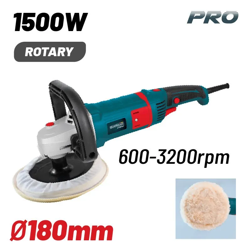 Bormann Lucidatrice rotativa 1500W Ø180 mm