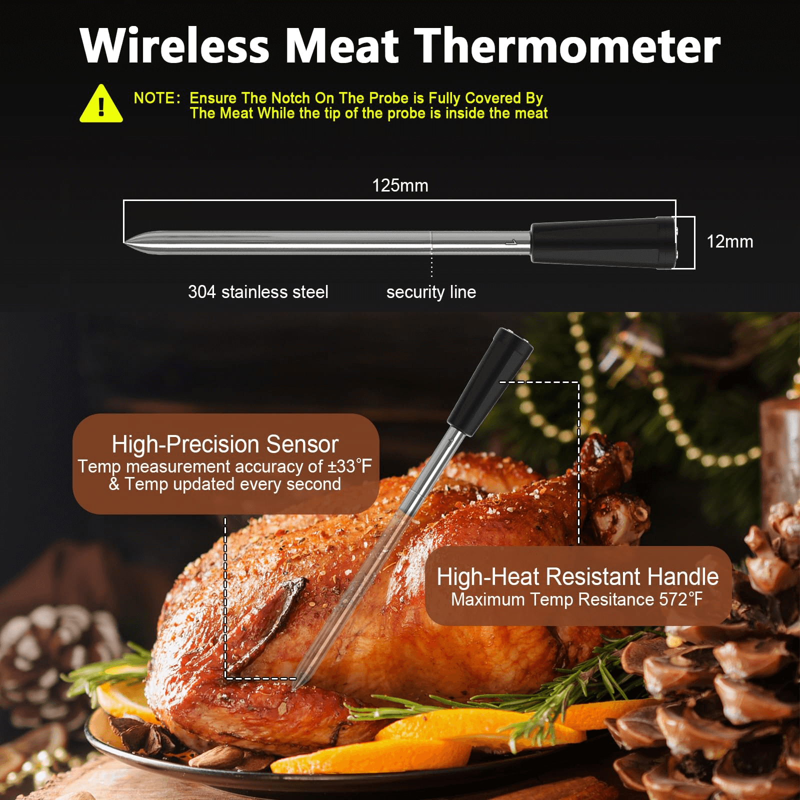 Tilswall termometro carne wireless 2 sonde wifi
