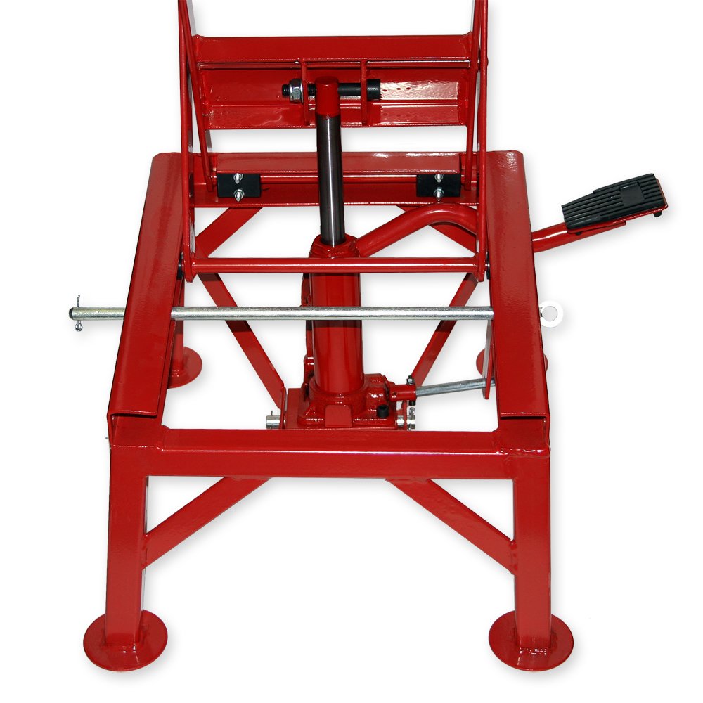 Wiltec Alzamoto Idraulico 135 kg 15-48 cm Pedana Moto