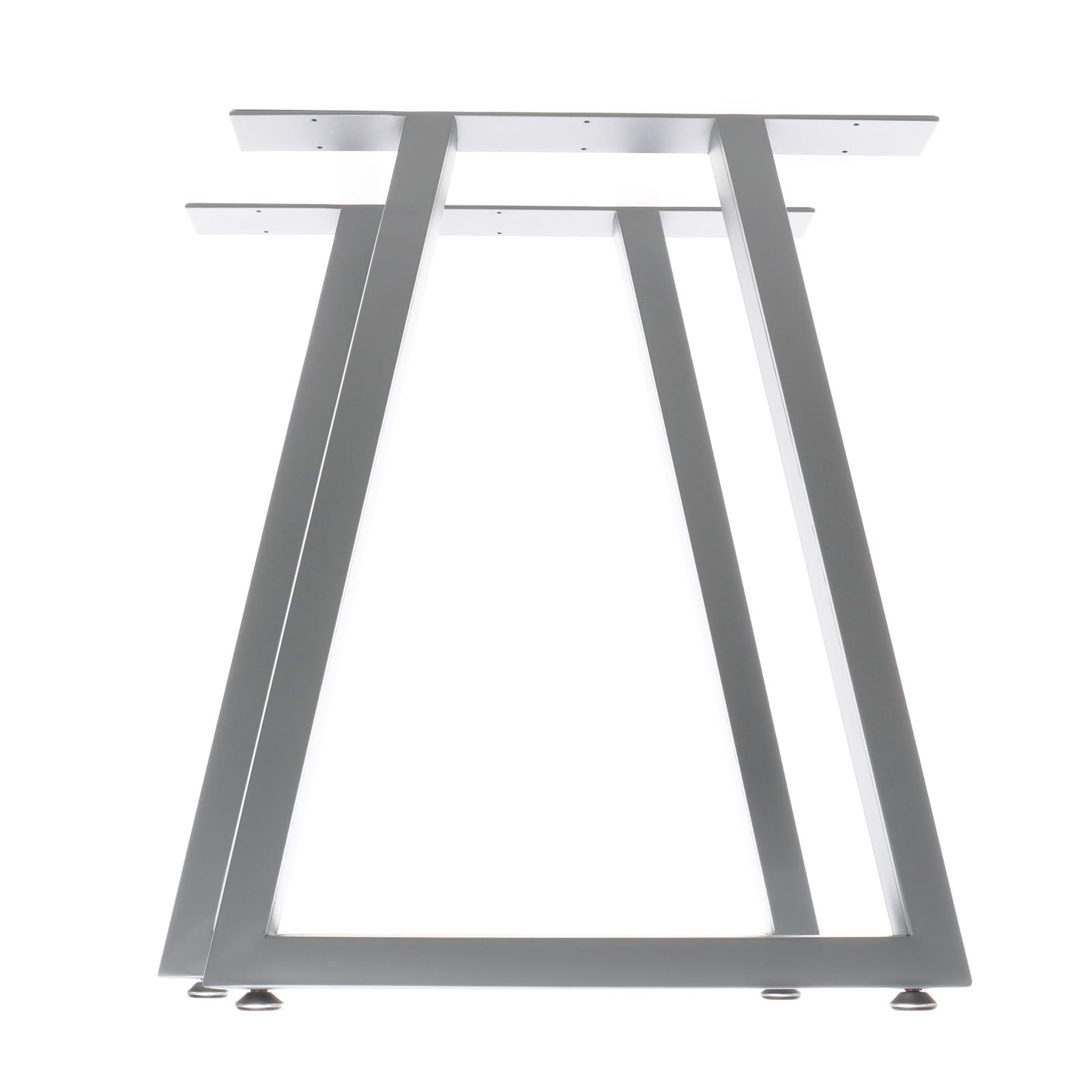 XPOtool Gambe Tavolo Trapezio 60x72 cm Acciaio Grigio 2pz