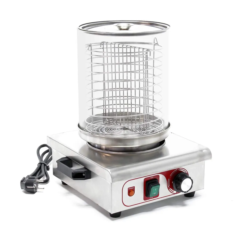 Wiltec Macchina cuoci wurstel vapore 450W hot dog