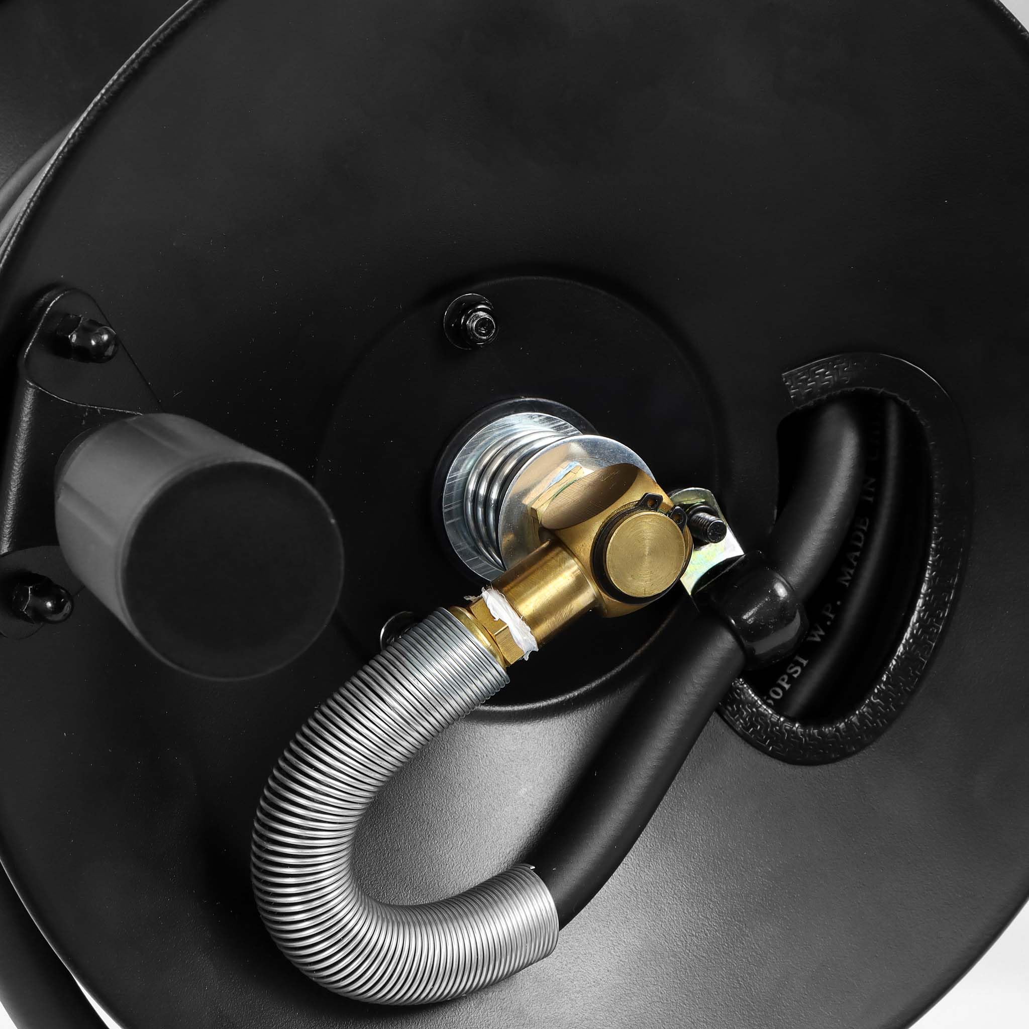 Wiltec Avvolgitubo Aria Compressa 15 m in Acciaio 60 Bar