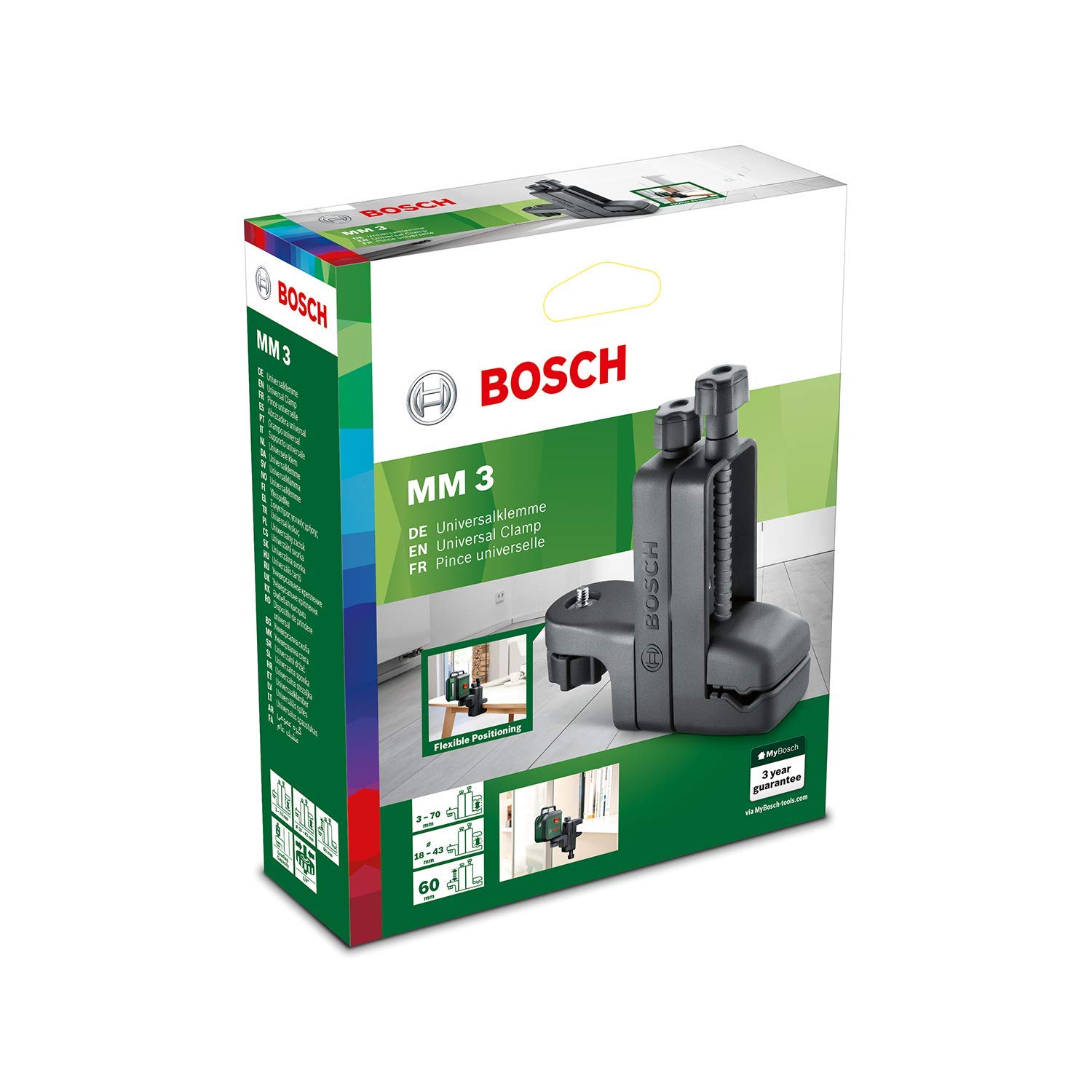 Bosch MM 3 morsetto universale laser 3-70 mm