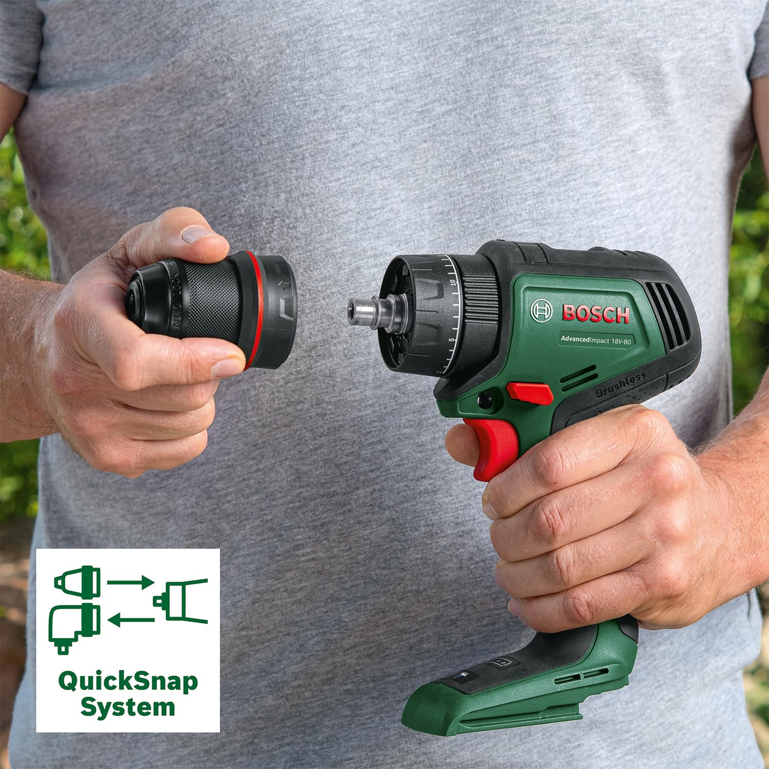 Bosch AdvancedImpact 18V-80 Trapano Battente 2,5 Ah