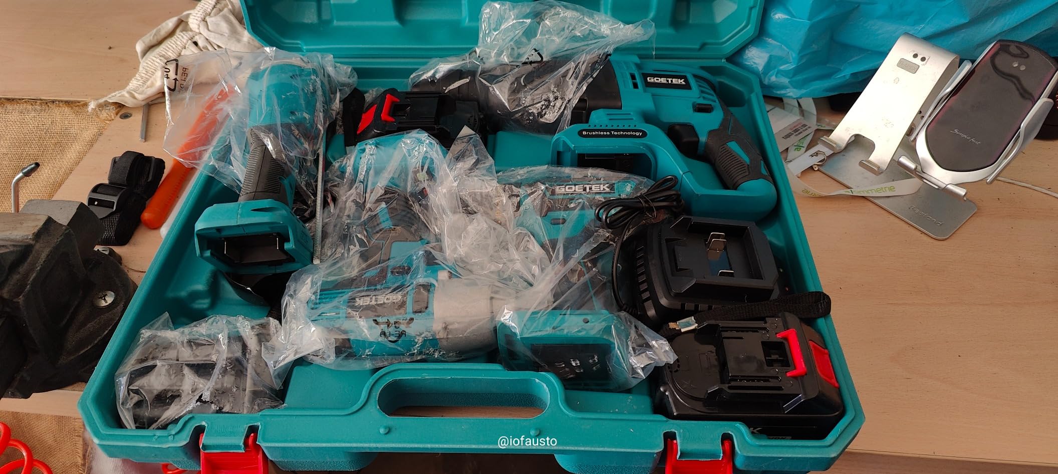 De Rosa Shop Kit 4 in 1 68V utensili a batteria 4 pezzi