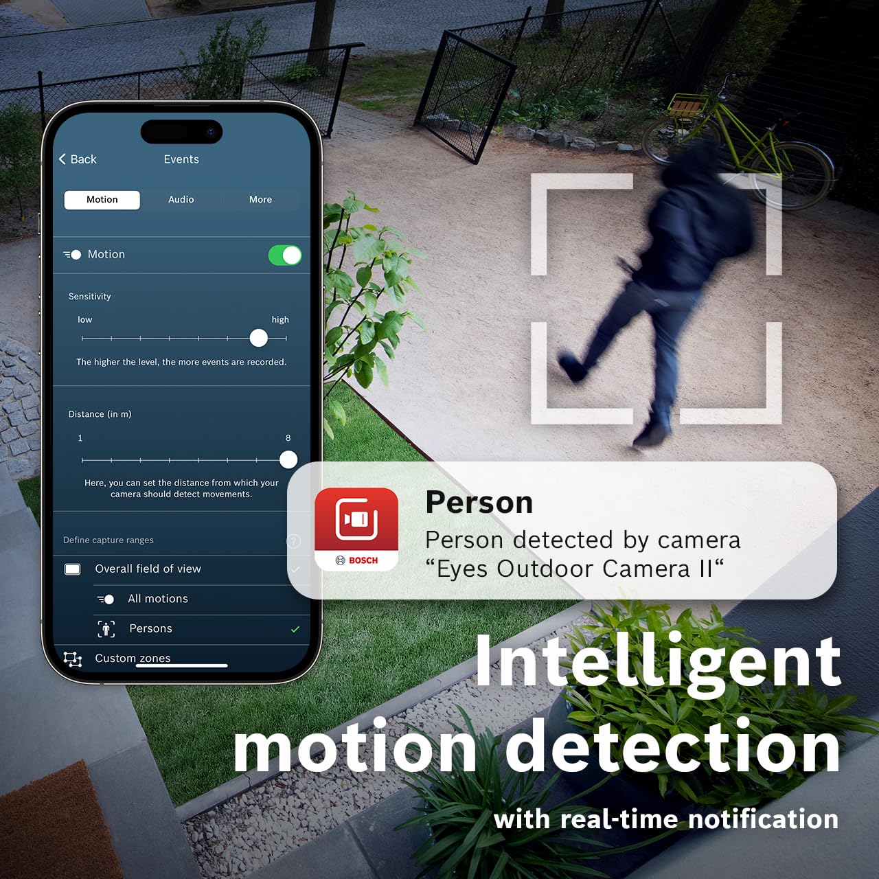 Bosch Smart Home Videocamera per Esterni II argento Full-HD 1080p
