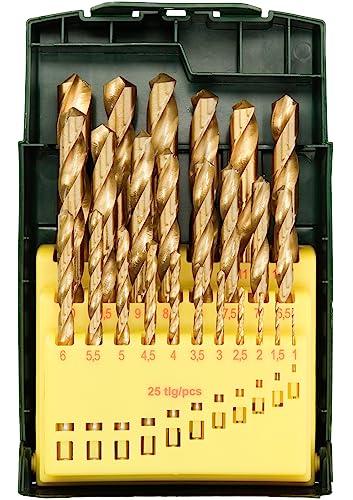 Bosch 2607017154 Set 25 punte metallo HSS-TIN 1-13 mm