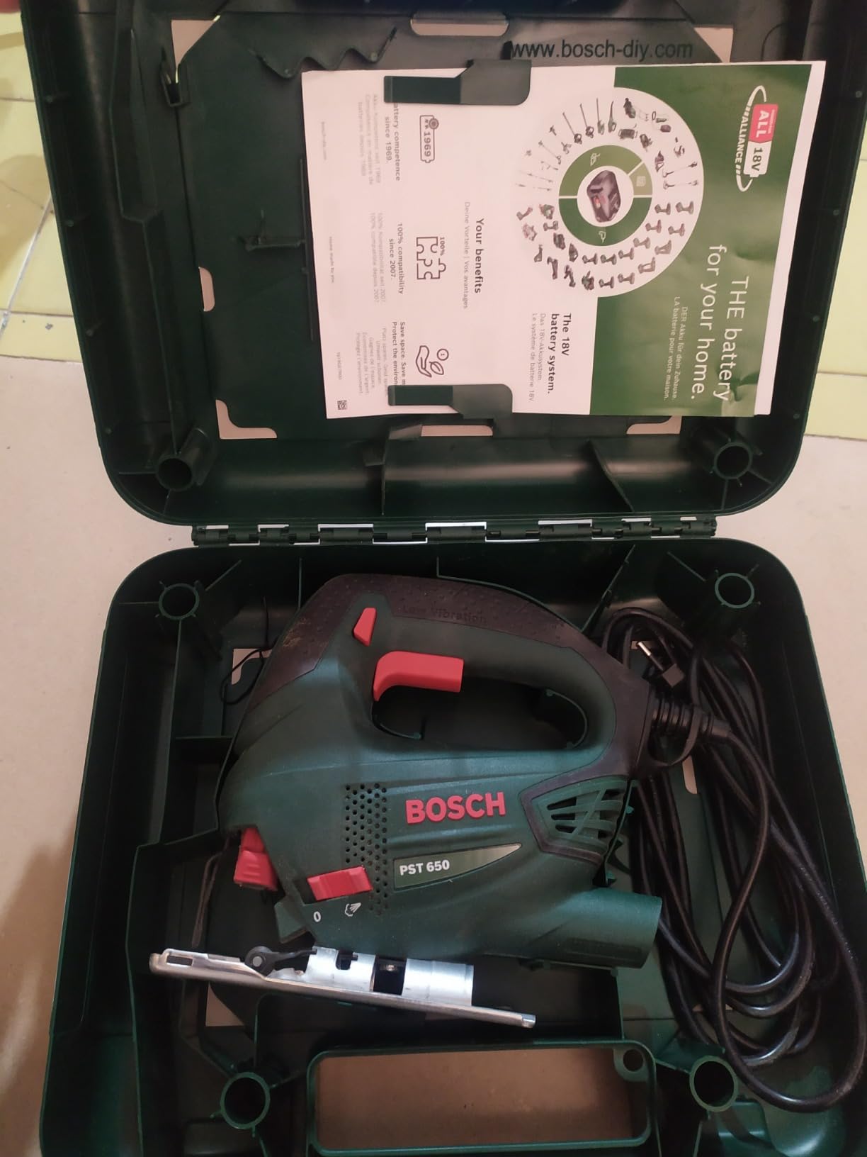 Bosch PST 650 Seghetto Alternativo 500W in Valigetta