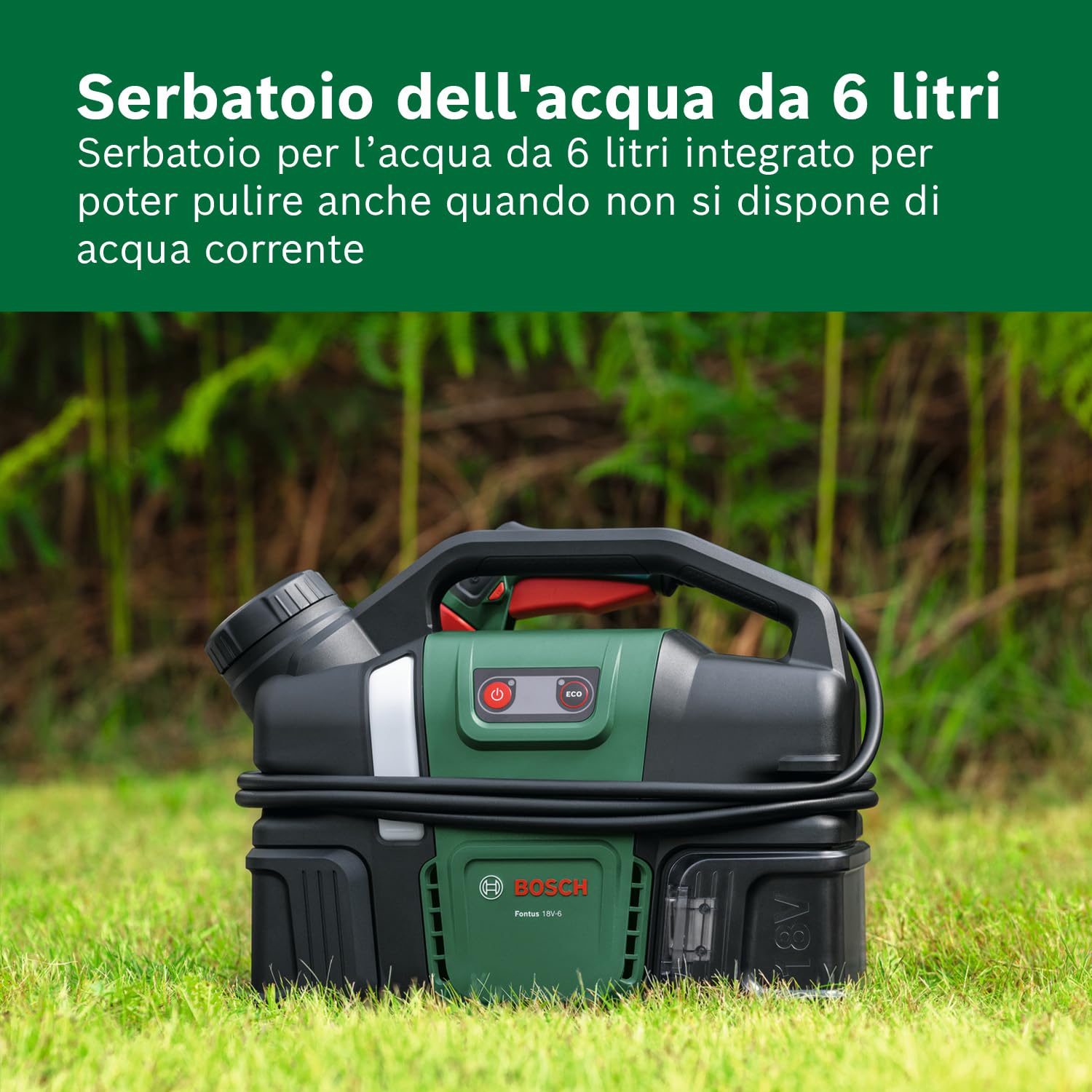 Bosch Fontus 18V-6 idropulitrice a batteria 6L portatile