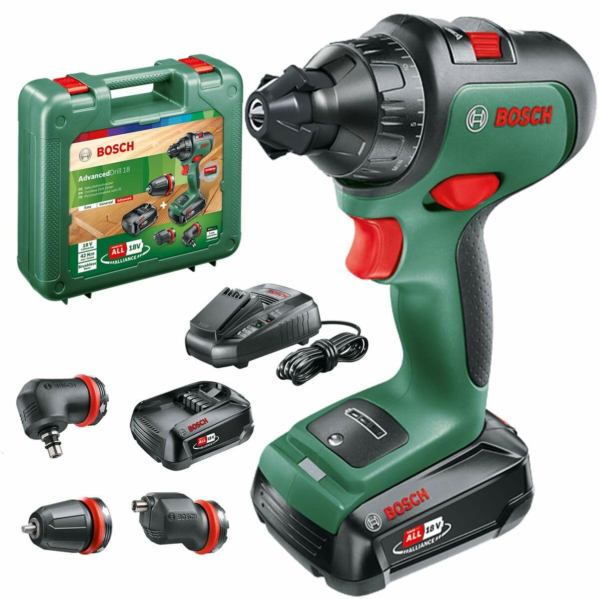 Bosch AdvancedDrill 18V-80 QuickSnap Trapano Avvitatore Senza Batteria