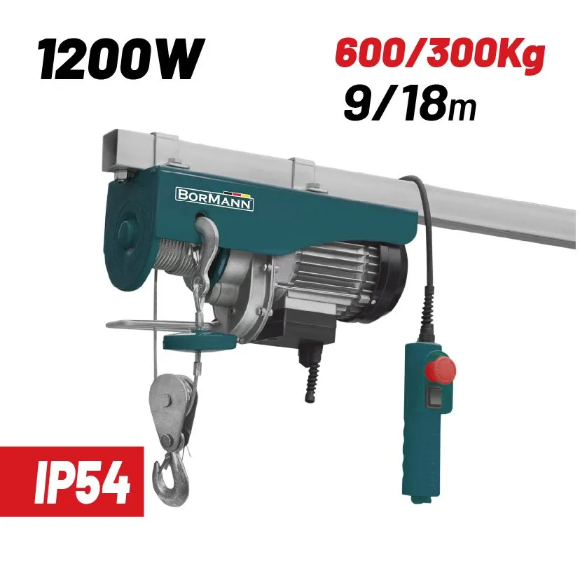 Bormann Paranco Elettrico 600 kg per carichi pesanti