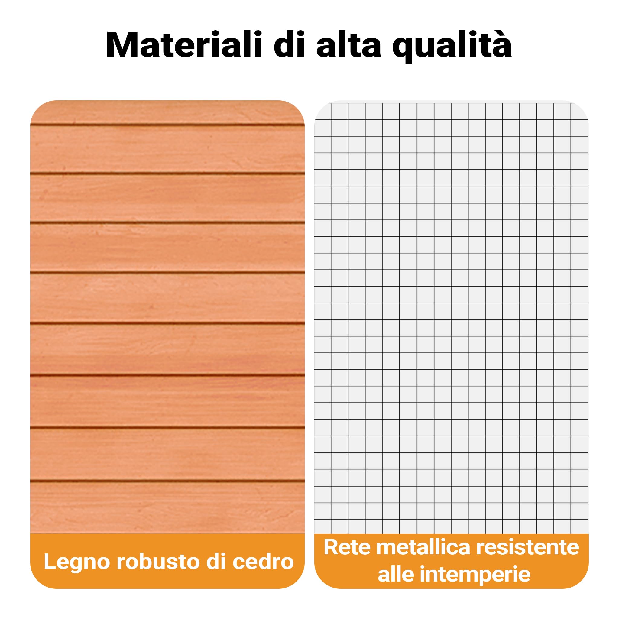 Wiltec Pollaio in Legno 310x150x150 cm Marrone con Recinto
