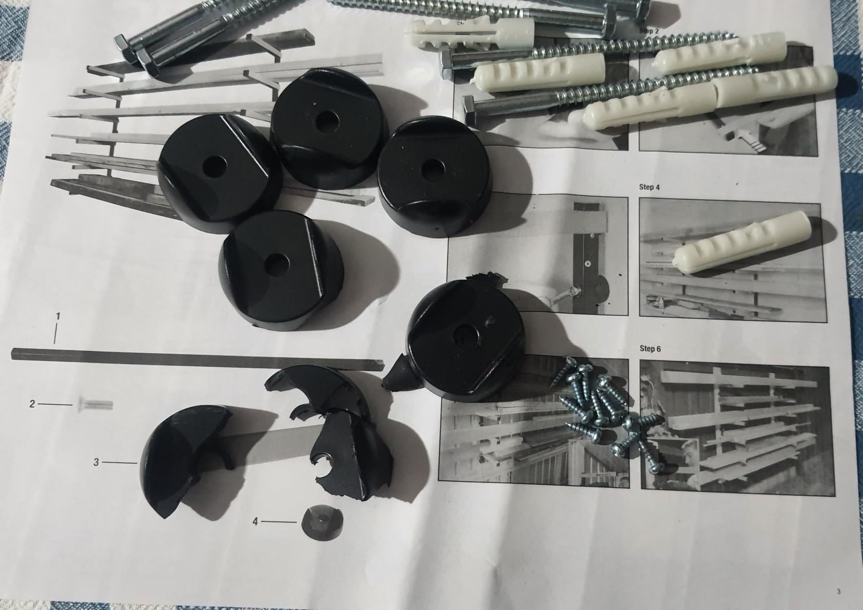 XPOtool scaffale sbalzo 6 piani metallo 300 kg parete